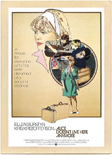 Original vintage poster from the 1974 award-winning movie Alice Doesn't Live Here Anymore.