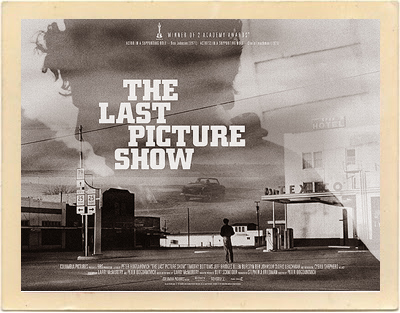 Original vintage poster from the 1971 award-winning movie The Last Picture Show.