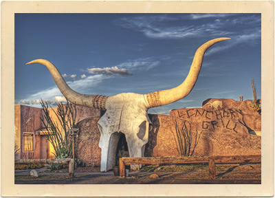 The Longhorn Grill in Amado, Arizona, made a brief appearance in the 1974 film, “Alice Doesn’t Live Here Anymore.” The location served as a roadside stop in a scene with Alice and her son on their car excursion to Phoenix, Arizona.