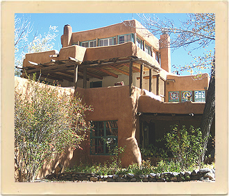 The Mabel Dodge Luhan House in Taos, New Mexico.
