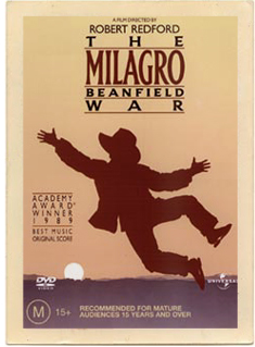 Original vintage poster from the 1988 movie The Milagro Beanfield War.