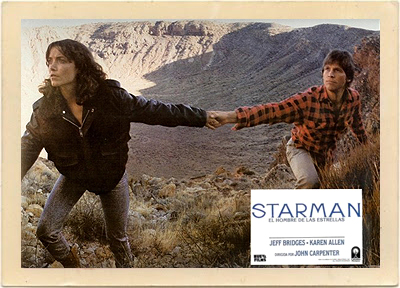 Original vintage lobby card from the 1984 movie Starman.