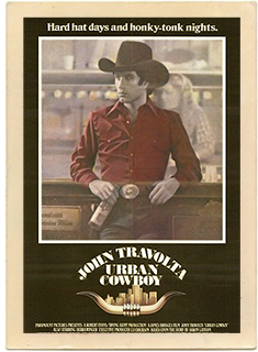 Original vintage poster from the 1980 movie Urban Cowboy.