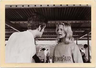 Lou Jean (Goldie Hawn) confronts her convict husband, Clovis (William Atherton), about her plan to break him out of prison, in a scene from “The Sugarland Express.”