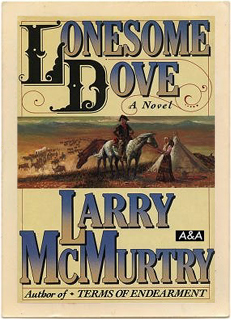 Original cover of the Pulitzer Prize winning novel "Lonesome Dove."
