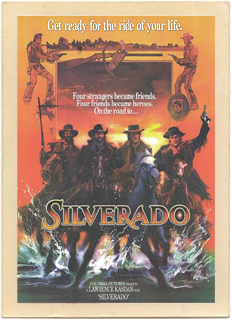 Original vintage poster from the 1985 movie Silverado.